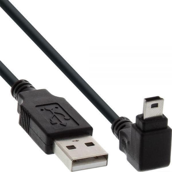 InLine 34210 USB-kabel 1 m USB 2.0 USB A Mini USB B Svart