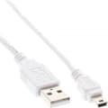 Miniatyrbild 1 av 4: ROLINE USB 2.0 A - 5-stifts mini, 3.0m USB-kabel 3m USB A Vit