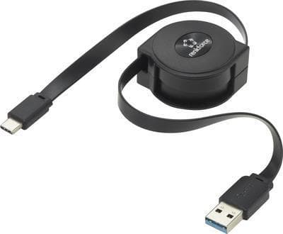 Renkforce USB-kabel USB 3.2 Gen1 (USB 3.0 / USB 3.1 Gen1) USB-C™ hane, USB-A hane 80,00 cm Svart