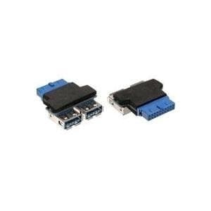 InLine 33444I USB 3.0-adapter, 2x stik A til pin-stik