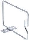 InLine® kabelbeslag, metal, galvaniseret, kort sideåbning, 140x100mm