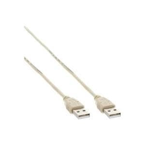 InLine USB 2.0-kabel, A till A, beige - 5m (34350H)