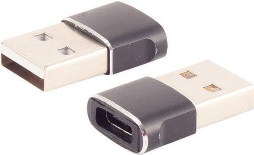 shiverpeaks ®-BASIC-S--adapter USB A-stik til USB C-stik, 2.0, slankt, metaldesign (BS14-05034)
