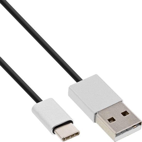 InLine - USB-kabel - USB (M) til USB-C (M) - USB2.0 - 1,5 m - Sort (35834)