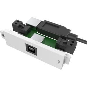 VISION TechConnect 3 USB-b-modul med aktivt boosterkredsløb - Modulær frontplade snap-in - USB type B (TC3 USBB+)