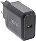 InLine - Strömförsörjning - 25 Watt - PD (USB-C) - Svart (31501S) Svart