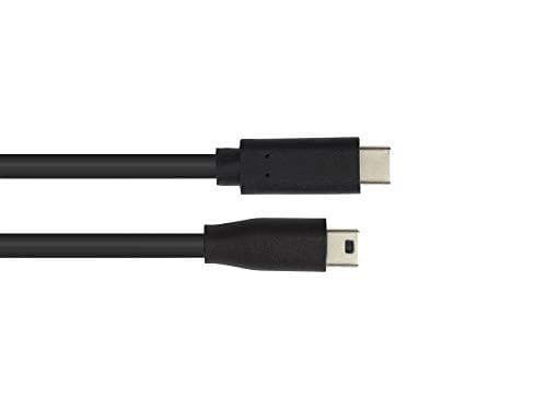 Anslutningskabel USB 2.0, USB-Câ„¢-kontakt till plugg Mini B 5-stift, svart, 0,3 m, Bra anslutningar (3310-CM003)