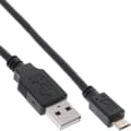 Miniatyrbild 1 av 6: InLine USB A/Micro-B USB, 1 m USB-kabel USB 2.0 Micro USB B Svart