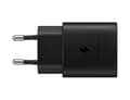 Miniatyrbillede 1 af 3: Samsung PD 25W Vægoplader + kabel- USB-C Hurtiglader - Sort