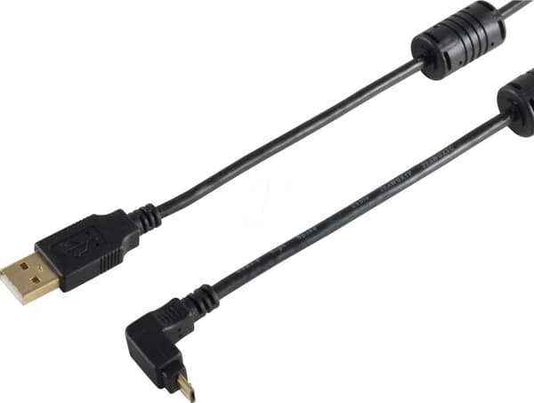 shiverpeaks BS13-10002 USB-kabel 1 m USB 2.0 USB A Micro-USB B Svart (BS13-10002)