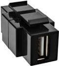 InLine Snap-In-modul - Modulær indgang - USB Type A - Sort (76201T)