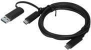 Lenovo - USB-kaapeli - USB-C (M) - USB-C (M) - FRU - ThinkPad Hybrid USB-C:lle USB-A-telakalla