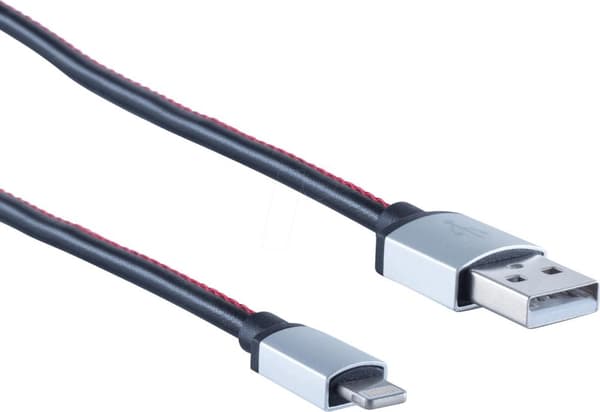shiverpeaks BS14-50093 Lightning-kabel 0,9 m Svart - Röd (BS14-50093)