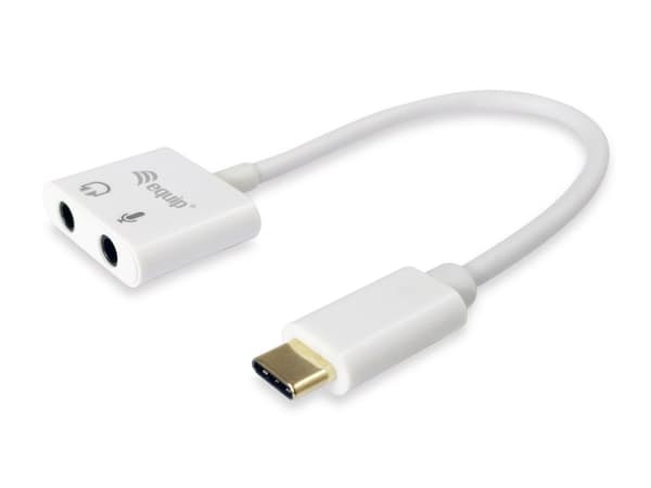 udstyr - Adapter USB-C til jackstik - USB-C (M) til stereo mini jackstik (W) - 15 cm