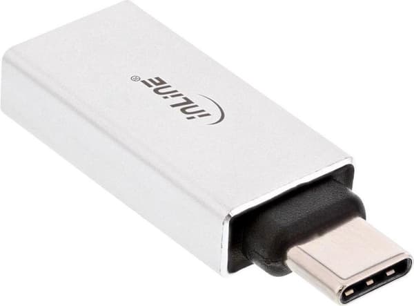 InLine USB-C til USB-A-adapter - USB3.1 Gen 2 - op til 3A / Aluminium