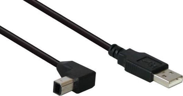 Alcasa USB 2.0 0.5m USB-kabel 0.5m USB A USB B Svart