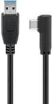 MicroConnect USB-C+ 90° till USB A 3.0, 1M (USB3.1CA1A)