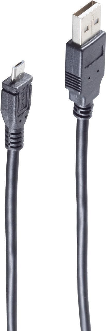 shiverpeaks BASIC-S USB 2.0 mikrokabel, USB-A - Micro USB-B 1,8 m, USB-A-kontakt - Micro USB-B-kontakt (BS-77182)