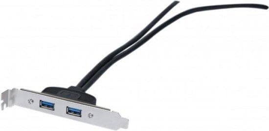 USB 3.0-stikadapter, 2x USB 3.0-stik type A, 0,25 m Til installation på de interne USB 3.0-porte på bundkortet (146697)