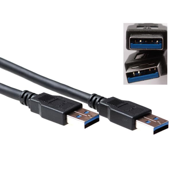 Avancerad kabelteknik - USB 3.0 A hane till USB 3.0 A hane - 0,5 m