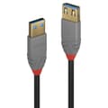 Miniatyrbild 1 av 2: LINDY USB-kabel USB 3.2 Gen1 (USB 3.0 / USB 3.1 Gen1) USB-A-kontakt, USB-A-uttag 1,00 m Svart