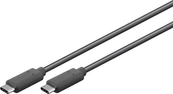 USB-kabel typ 3.1 C-ST till typ 3.1 C-ST Rev. 3.1 svart 1,5 m (77140-1,5)