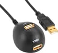 Miniatyrbillede 1 af 4: InLine 34652 USB kabel 2 m USB A 2 x USB A Sort