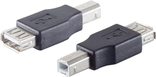shiverpeaks BASIC-S USB-adapter USB-A-kobling - USB B-stik, i polypose med Euro (BS77045)