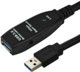 Microconnect USB3.0AAF10A USB-kabel 10 m 3.0 (3.1 Gen 1) USB A Svart - Blå - Silver (USB3.0AAF10A)