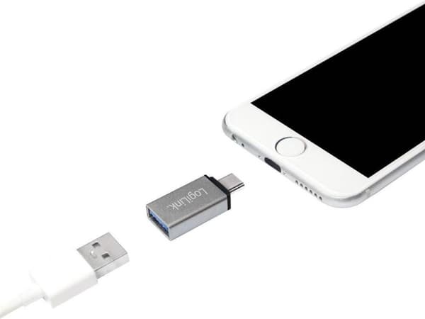 LogiLink USB-C Adapter Set, 2-punkts, silver