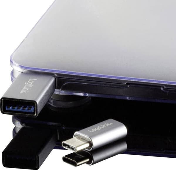 LogiLink USB-C Adapter Set, 2-punkts, silver