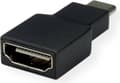Miniatyrbillede 1 af 5: Roline USB-C til HDMI Adapter med DP Alt Mode (4K 30 Hz) / Sort