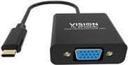 Vision TC-USBCVGA/BL kabel og videoadapter USB C VGA (sort)