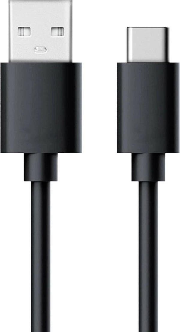 RealPower USB-kabel USB 2.0 USB-A-kontakt, USB-C-kontakt 60.00 cm Svart