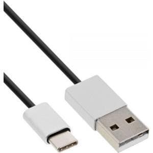 InLine - USB-kabel - USB (M) till USB-C (M) - USB2.0 - 3.0m - Svart (35833)