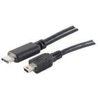 Shiverpeaks BASIC-S - USB-kabel - USB-C (M) til 5-bens mini-USB (M) - USB2.0 - 1.0m - sort (BS77144-1.0)
