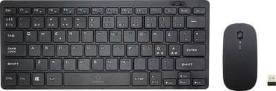 Renkforce RF-KMC-410 trådlöst tangentbord, musset tyskt, QWERTZ svart