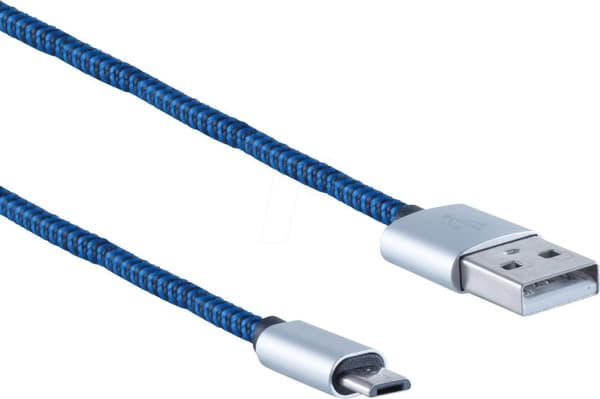 shiverpeaks BS14-50020 USB-kabel 0,9 m USB 2.0 USB A Micro-USB B Blå (BS14-50020)