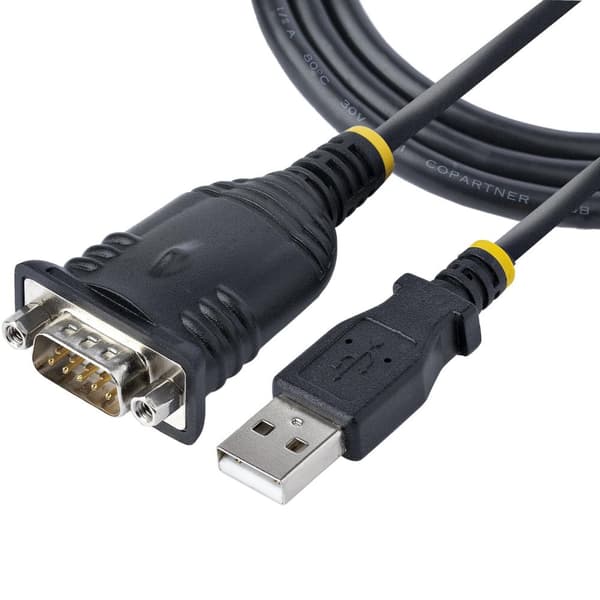 StarTech.com 1m USB seriel adapter - USB til RS232 adapter - Prolific IC - USB til seriel konverter til PLC/printer/scanner/switch - USB til seriel/DB