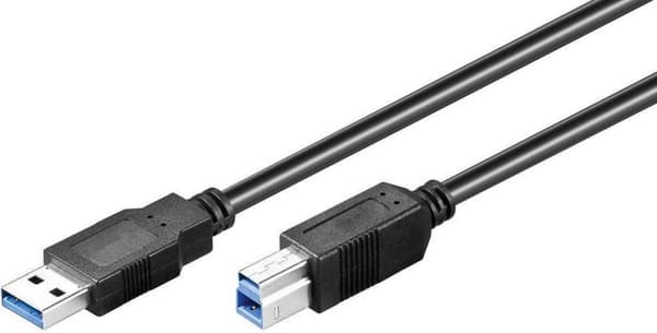Goobay 1 m USB 3.0 A/B 1 m USB A USB B uros uros musta USB-kaapeli