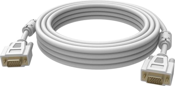 Vision - VGA (D-Sub) till VGA (D-Sub) - 10m - Vit