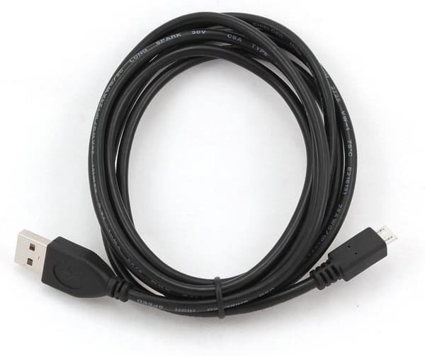 Gembird CCP-MUSB2-AMBM-1M USB kabel USB 2.0 Micro USB B USB A Sort