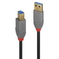 Miniatyrbillede 1 af 2: LINDY USB-kabel USB 3.2 Gen1 (USB 3.0 / USB 3.1 Gen1) USB-A-stik, USB-B-stik 2,00 m Sort