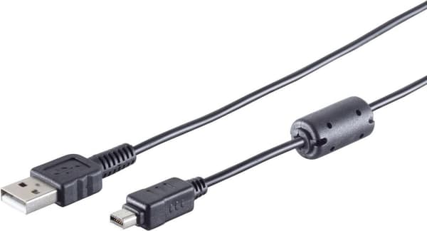S/CONN maximal anslutning USB 2.0 A hane till Mini USB 2.0 - 12 stift hane, 1,5 m (77372)