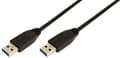 Miniatyrbillede 1 af 4: LogiLink USB-kabel USB 3.2 Gen1 (USB 3.0 / USB 3.1 Gen1) USB-A-stik, USB-A-stik 3,00 m Sort