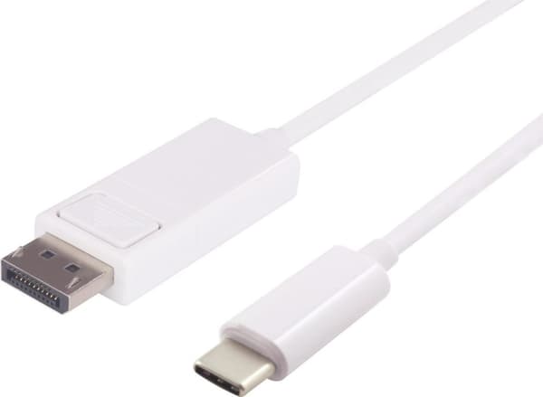 Microconnect USB3.1CDPB2W 2m USB C DisplayPort Weiß -videokaapelisovitin (USB3.1CDPB2W)