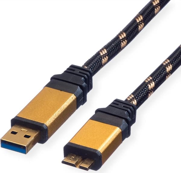 ROLINE GOLD USB-kabel 3.0 SuperSpeed | Typ A - Micro B | 2m