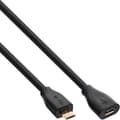 Pikkukuva 1 / 5: InLine 32730P USB-kaapeli 3 m USB 2.0 Micro USB B Musta