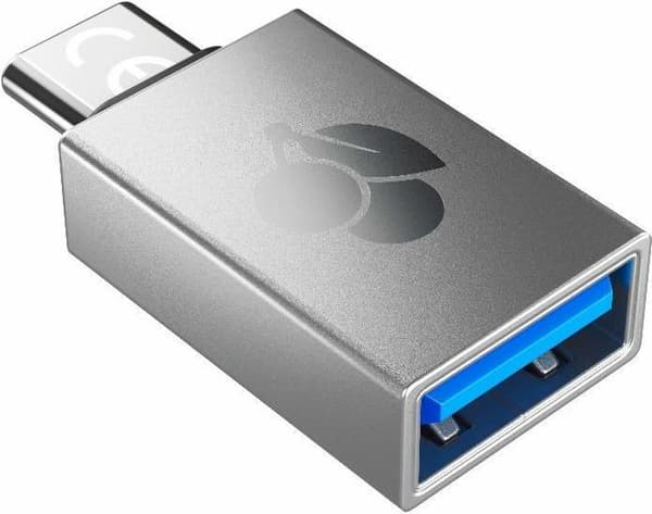 CHERRY - USB-adapter - USB Typ A (F) till USB-C (M) - USB3.0 OTG - Silver (61710036)