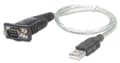 Miniatyrbild 1 av 5: Manhattan USB 1.1-adapter [1x USB 1.1-kontakt A - 1x D-sub-kontakt 9-stift] 205146 Guldpläterade kontaktkontakter